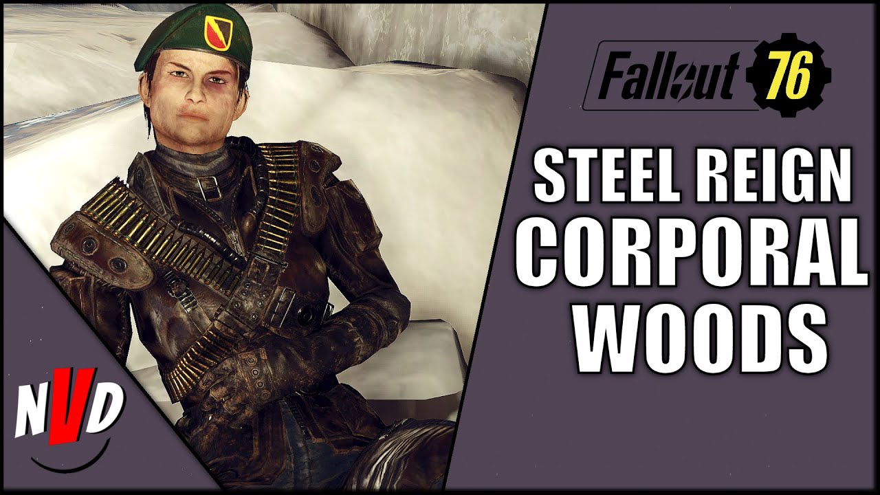 Fallout 76 Steel Reign Corporal Woods Brotherhood of Steel NPC
