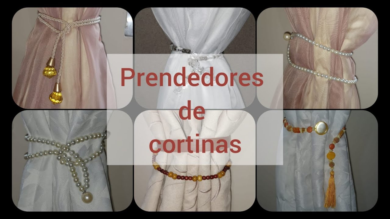 Como fazer prendedores de cortinas