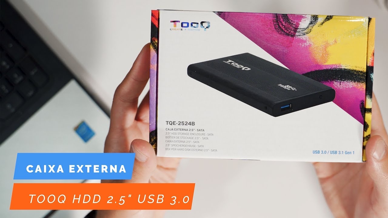 Caixa Externa Tooq para Discos HDD 2.5