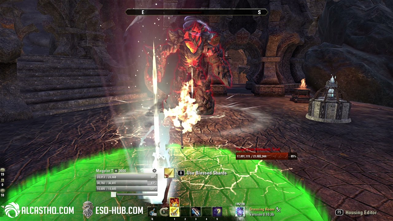 Magicka Templar Simple Rotation - ESO #Shorts