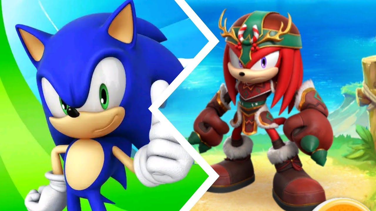 Sonic vs Reindeer Knuckles - Epic Race- Gameplay 