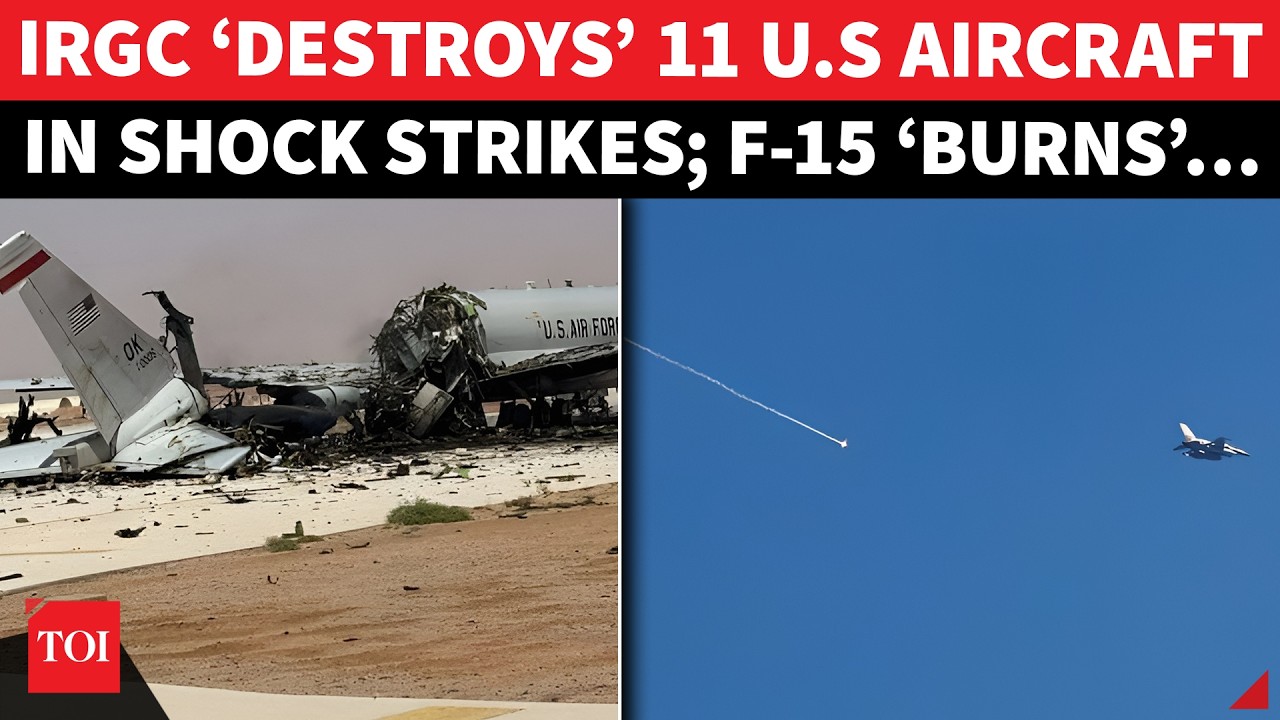 BREAKING: Big Loss To U.S. Air Fleet, 11 Aircraft &lsquo;BLOWN UP&rsquo; By Iran; F-15, P-8, C-17 &lsquo;CRUSHED&rsquo;