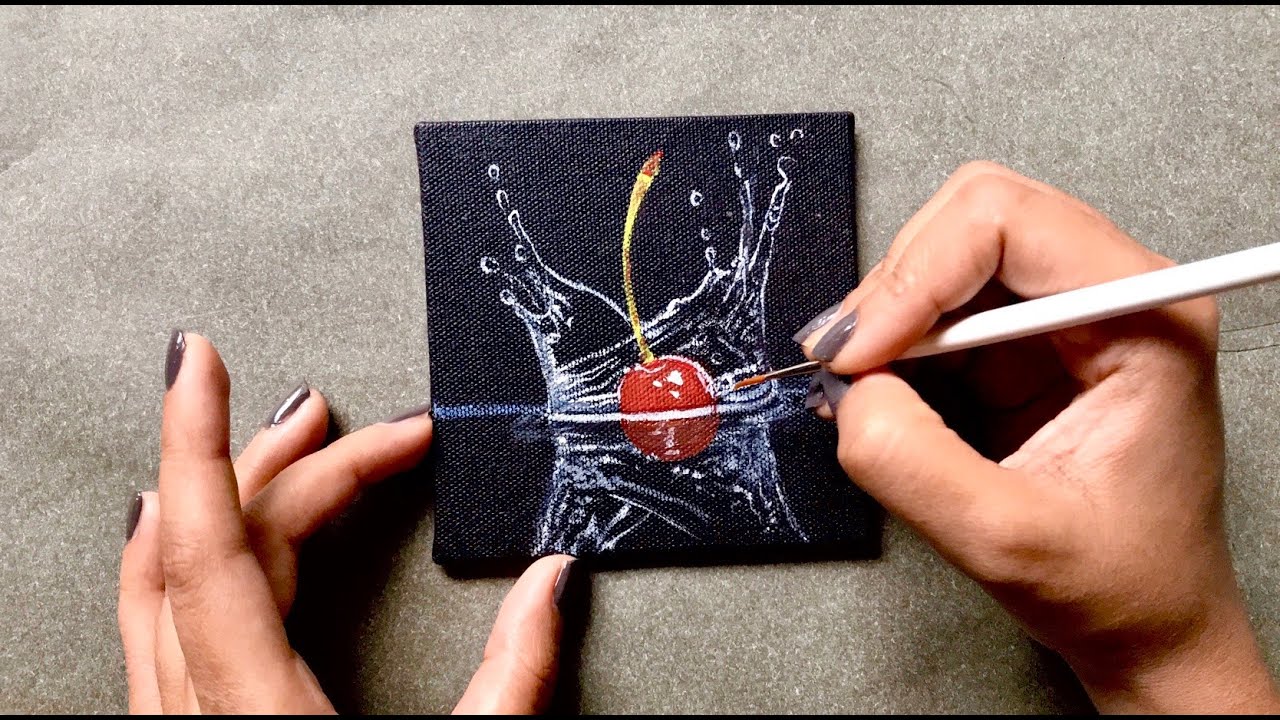 How to make a Realistic Painting on Mini Canvas - Paintastic Arts
