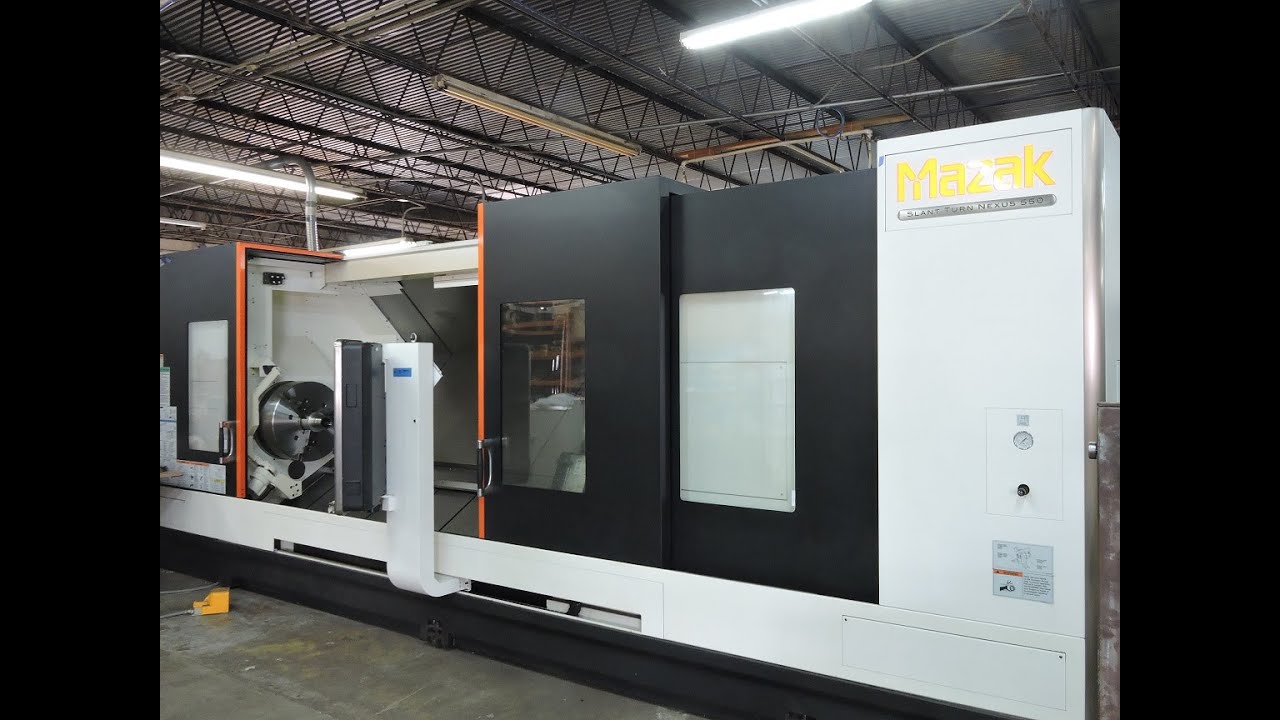 Mazak Slant Turn Nexus 550/3000 Long Bed Big Bore Slant Bed CNC Lathe (2014/2018) AssetExchangeInc