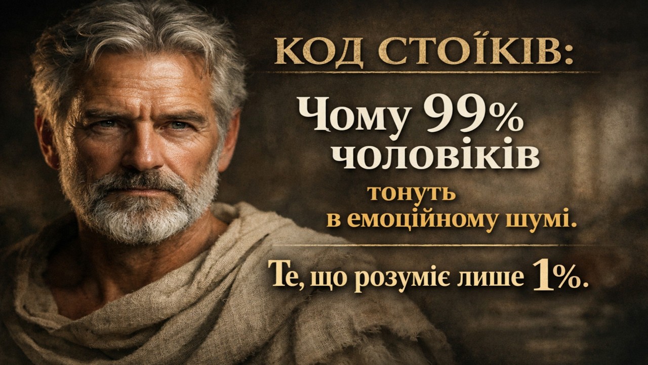 КОД СТОЇКІВ: Чому 99% чоловіків тонуть в емоційному шумі. Те, що розуміє лише 1%.