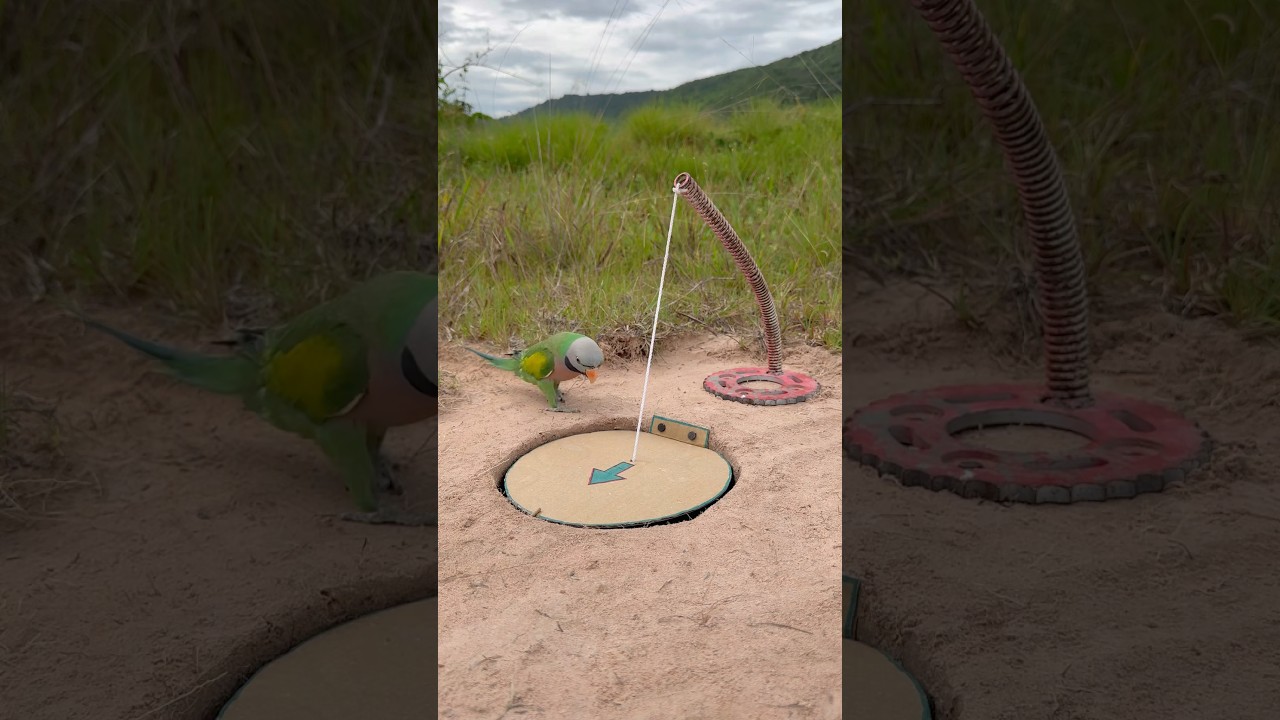 Beautiful Creativity Parrot Trap #shorts