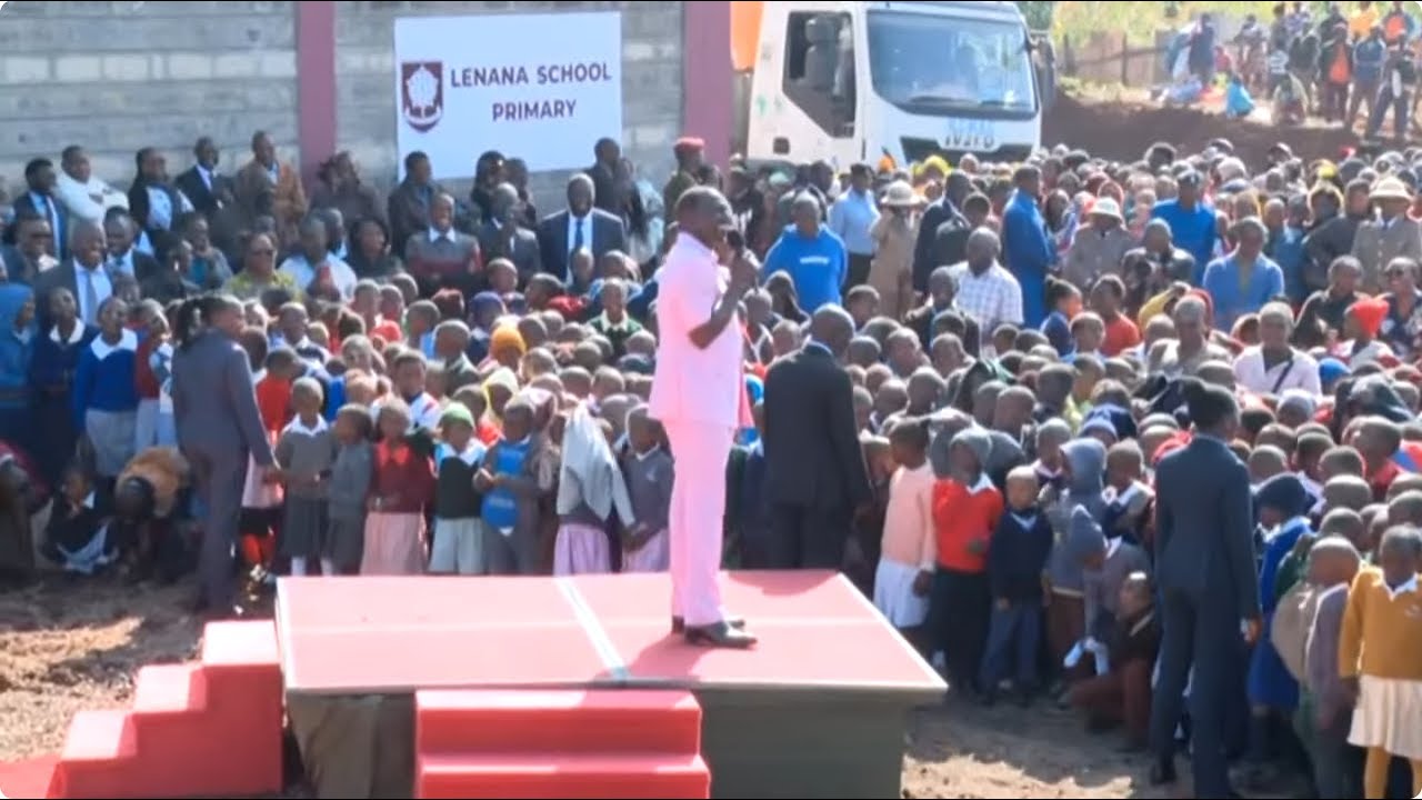 Listen to President Ruto's Speech as he opens Lenana School Primary in Dagoretti, Nairobi!!