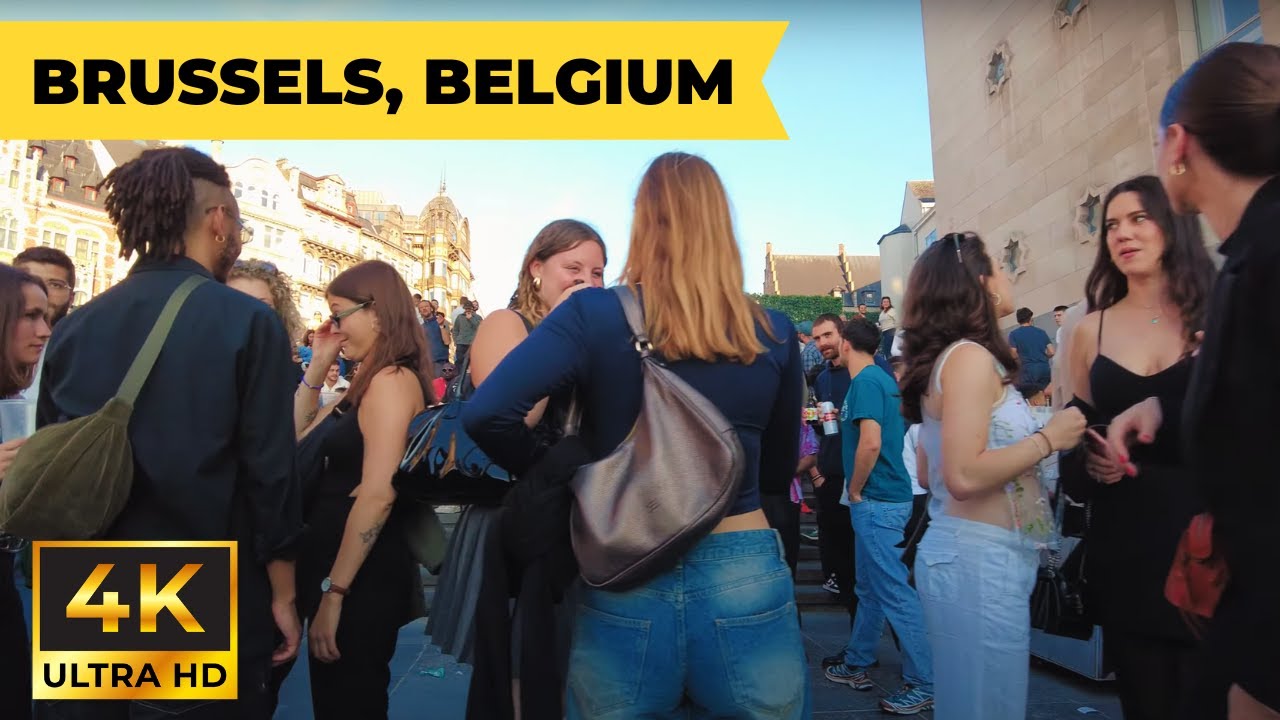 Brussels, Belgium Walking Tour【4K, 60fps】🇧🇪 جولة في مدينة بروكسل بلجيكا