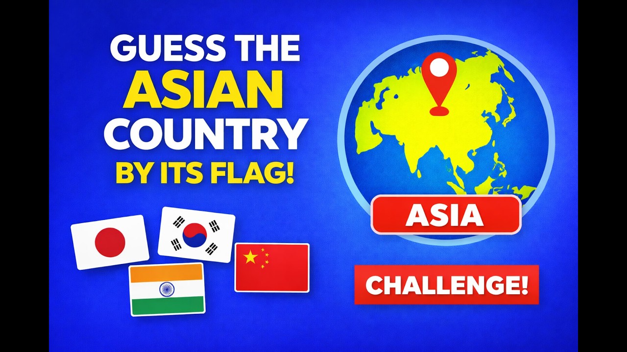 Asian Flags Quiz 🌏 | Guess and Learn 47 of Asia