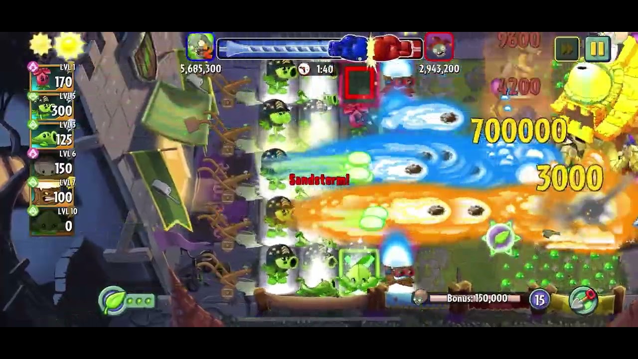Plants vs. Zombies 2 | Arena | Rose season | Daily matches