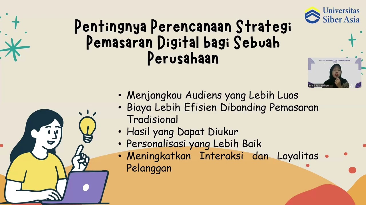 • UAS • DIE • MJ510 • Triani Rahmadhani | 250201020427 || Analisis Konsep Digital Marketing Strategy