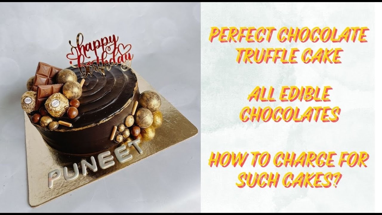 Chocolate truffle cake with full details