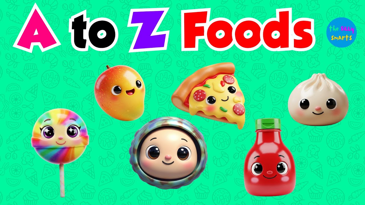 Learn the ABCs | Food Themed | Easy to Learn Alphabets and Foods for Kids