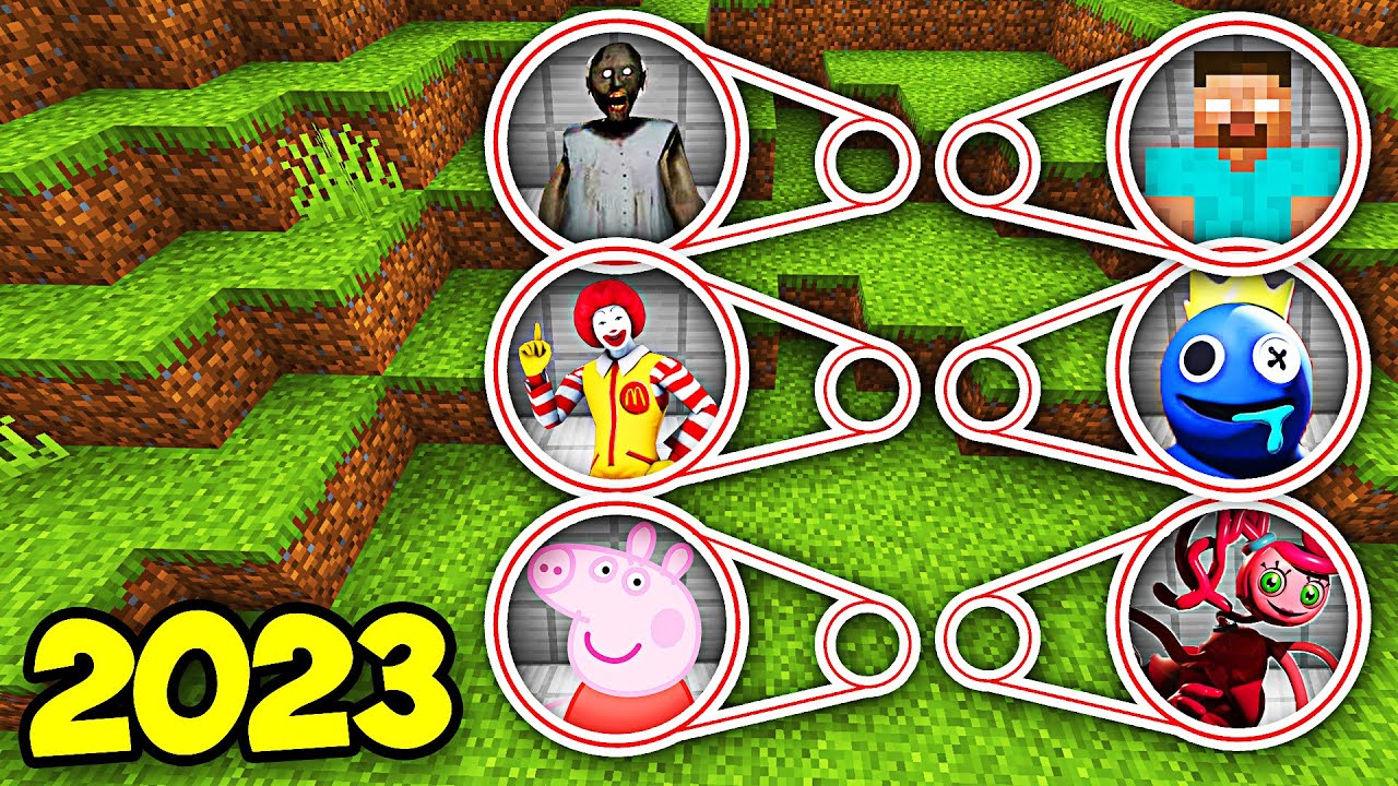 TOP 6 BAZE SECRETE din MINECRAFT în CARE SĂ NU INTRI ÎN 2023 !! (Prietenii Curcubeu, Peppa Pig, etc)