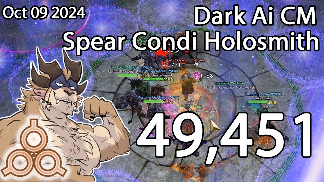 GW2 | Spear Condi Holosmith | Dark Ai 49.4k dps | 2024 10 09