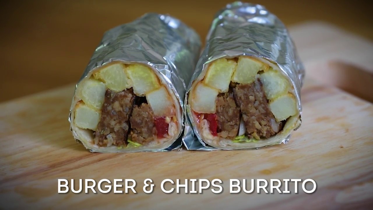 Vegan Burger Burrito with Sgaia Foods Fragrante Patty