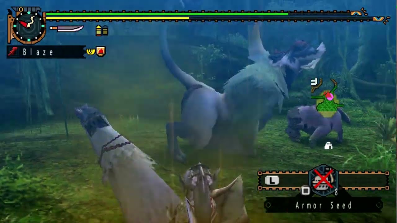 [MHFU] 101 Emerald Congalala vs Gunlance (G Rank, Restricted)