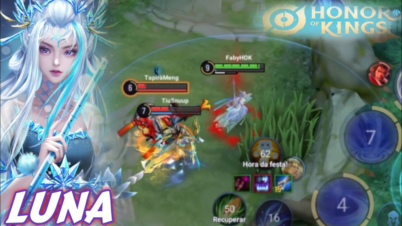 O MELHOR ELO PRA TREINAR DE LUNA DIAMANTE HONOR OF KINGS