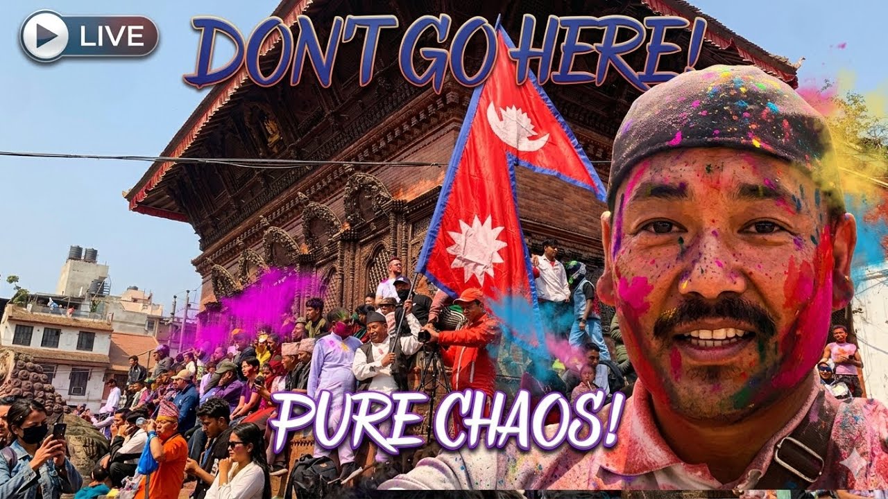 🔴 I didn’t expect Kathmandu to be THIS crazy... (Holi 2026)