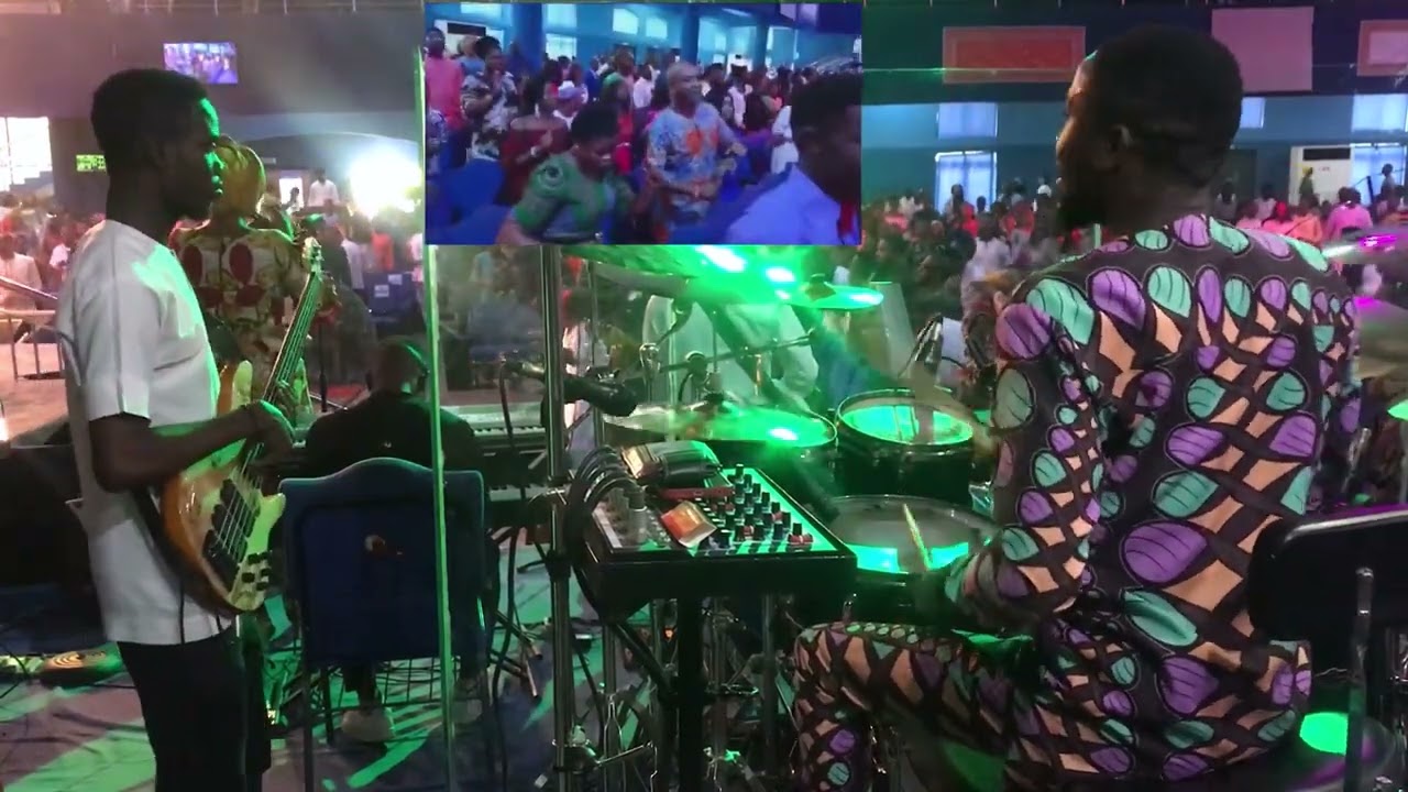 Hottest Praise and Worship session at Full Life Christian Centre #drummer #musician