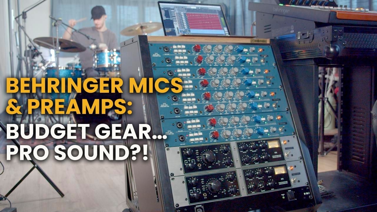 Behringer Mics & Preamps on DRUMS 🥁