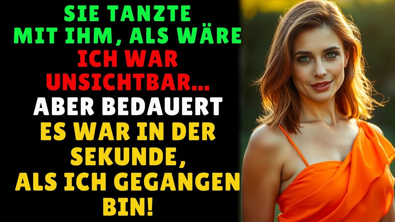 Sie tanzte mit ihm, als wäre ich unsichtbar ... Aber ich bereute es in der Sekunde, in der ich ging