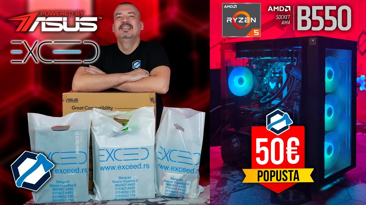 EXCEED Gaming EVO Powerd by ASUS - Najbolji gaming računar do 100.000 RSD?