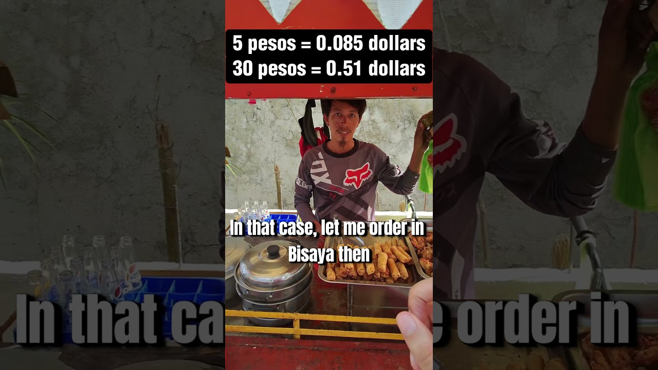 Foreigner Tries To Speak Bisaya To Order Street Food  #philippines #streetfood