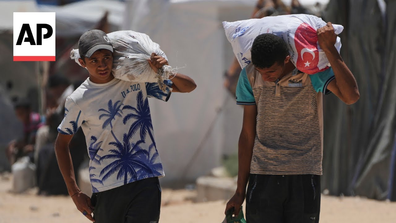 Palestinians in Gaza describe trying to collect food from distribution sites
