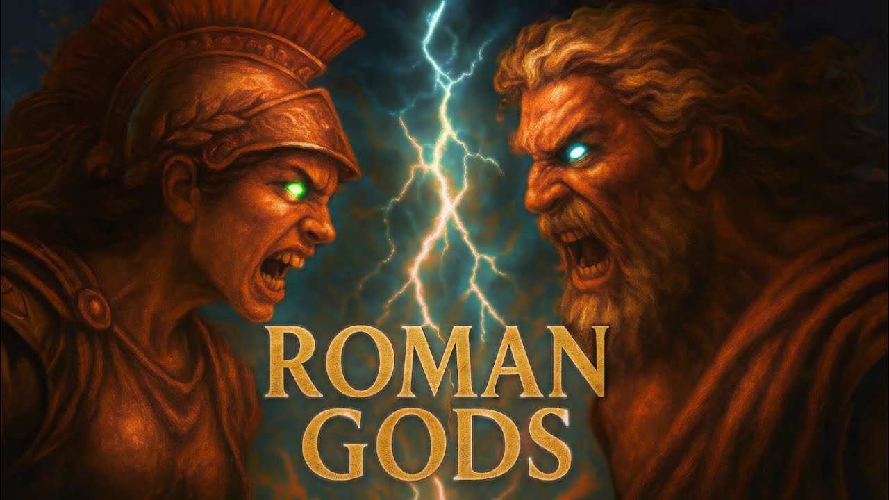 Roman Gods' Stories Uncovered | 💤 Soothing Ambient AudioBook (🔥Fire Sounds, ⬛Dark Screen)