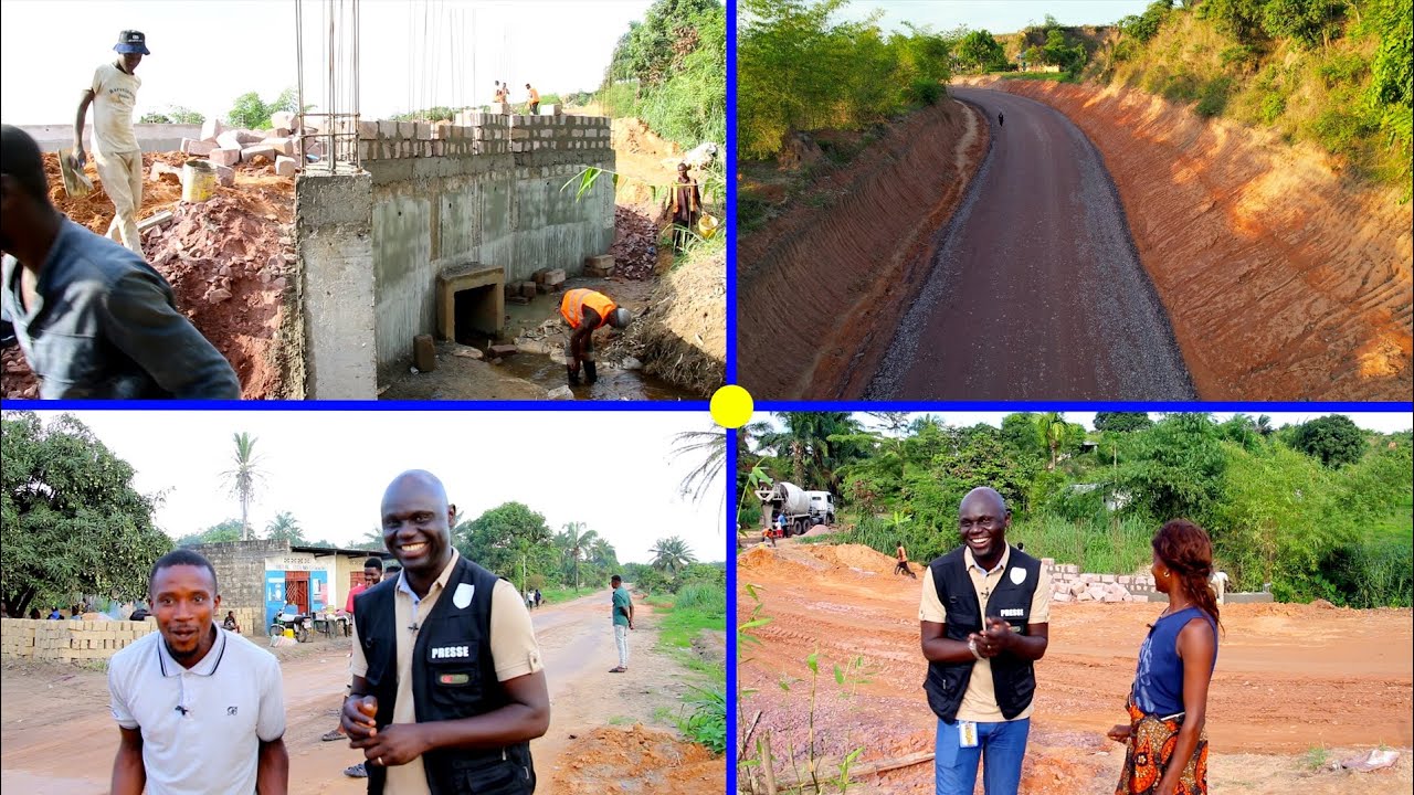 💯% TRAVAUX CECOMAF N°4 : 15KM DE CONSTRUCTION/ ROUTE POUR ATTEINDRE LE KONGO CENTRAL ( PHASE 1 )