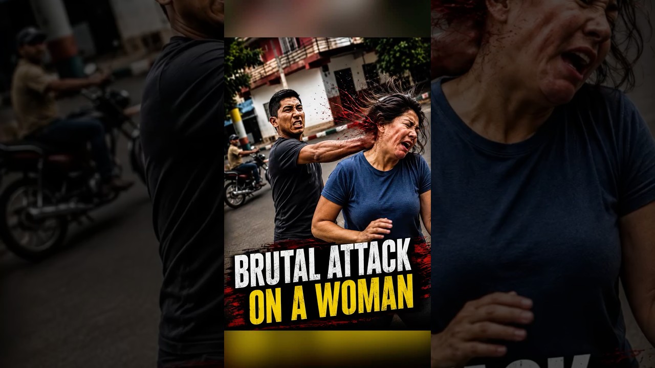 Brutal Attack on a Woman😱 #StreetAttack #CaughtOnCamera #SelfDefense #StreetFight #StaySafe