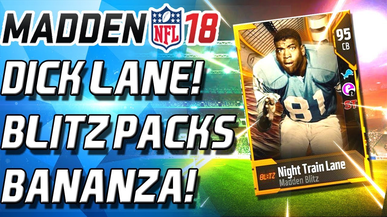 НАБОР BLITZ И ПАКЕТ CORNUCOPIA! NIGHT TRAIN LANE С РЕЙТИНГОМ 95 &mdash; Madden 18 Ultimate Team