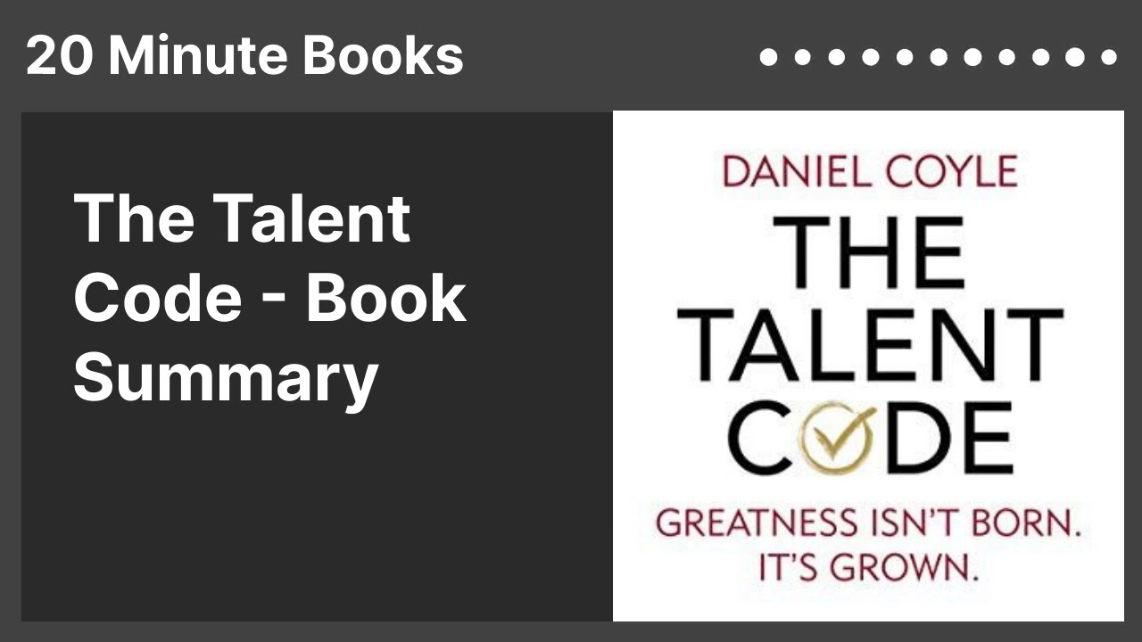 The Talent Code - Book Summary