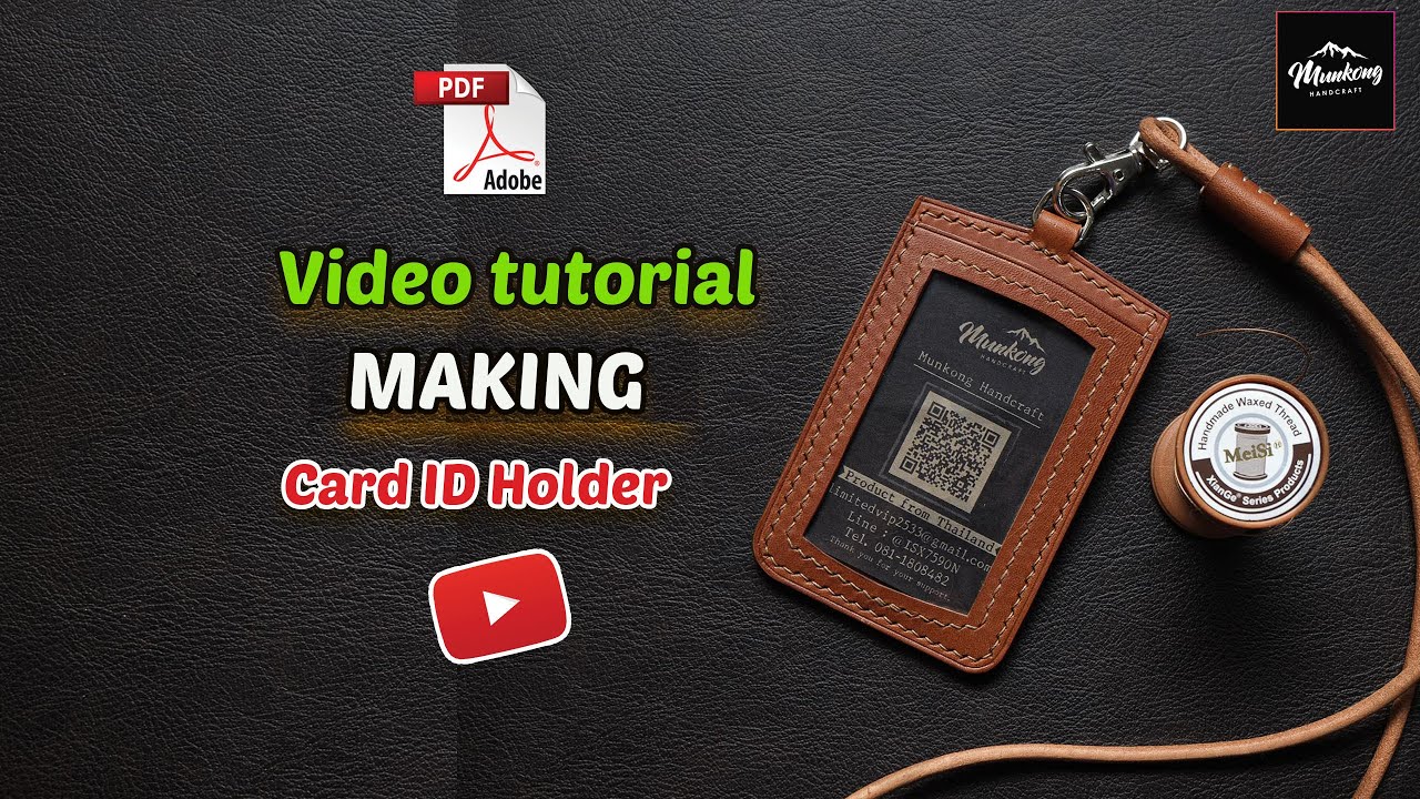 Making Leather ID card holder
