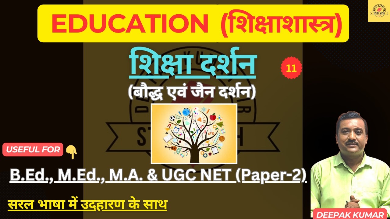 Educational Philosophy Lecture 11 | Buddhism & Jainism | M A/ B.Ed / M.Ed / UGC NET