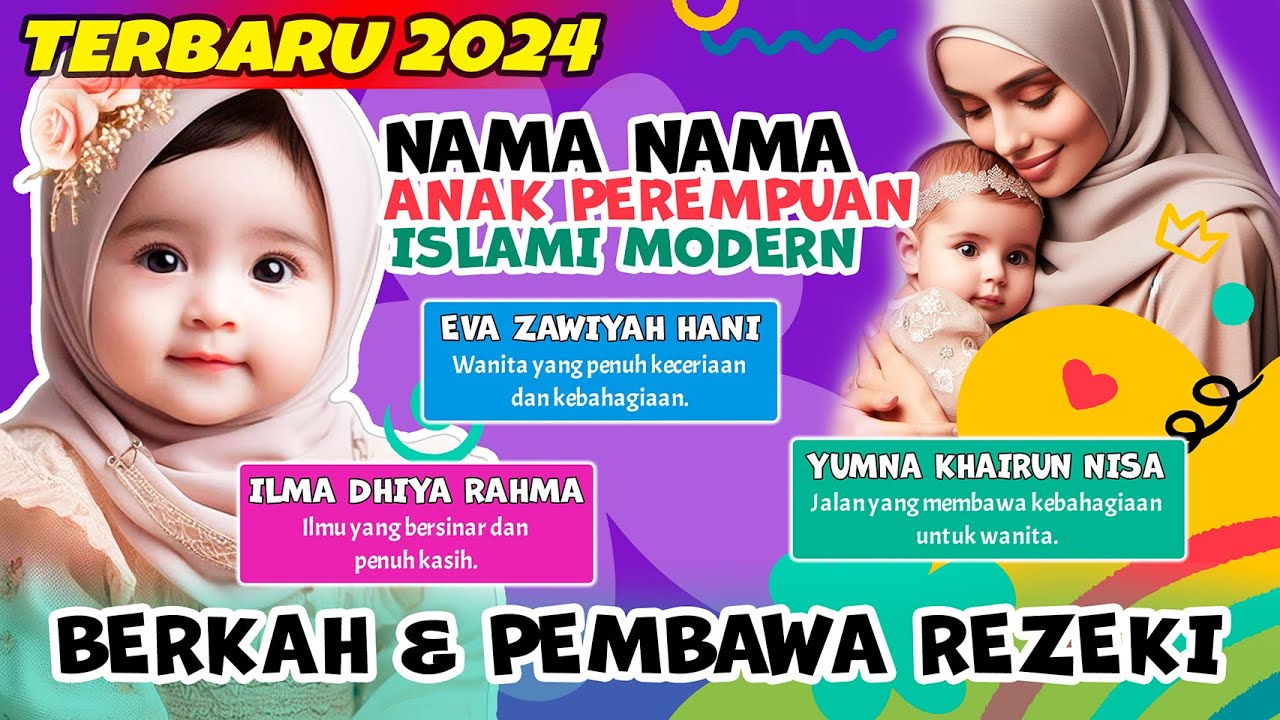 NAMA NAMA ANAK PEREMPUAN ISLAMI 💚Cantik, Bermakna, Berkah, dan Pembawa Rezeki.