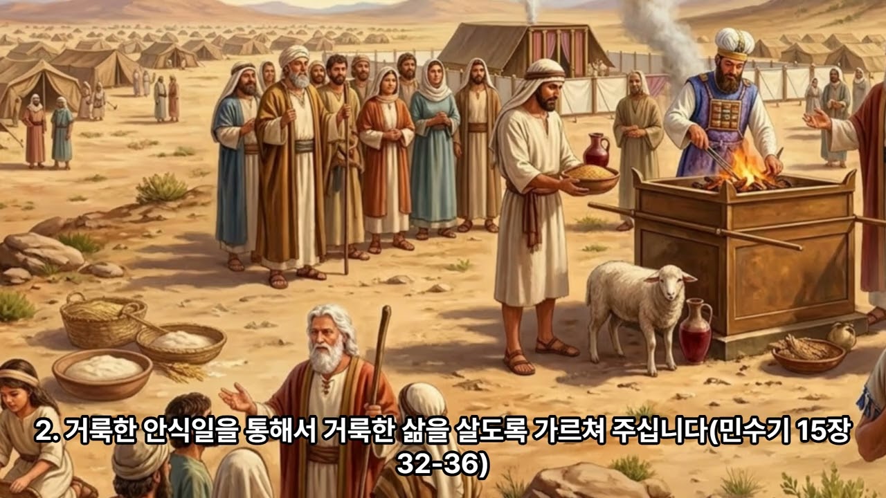 민수기15장, 여호와는 거룩한 삶을 살게 하신다(민수기 15장 1-40) - 인문학 성경산책