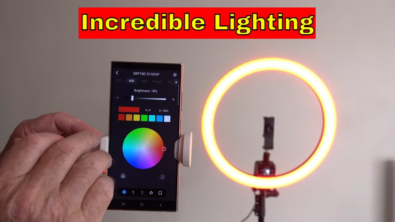NEEWER SRP18C RGB LED Ring Light Kit the Ultimate Lighting for Content Creators