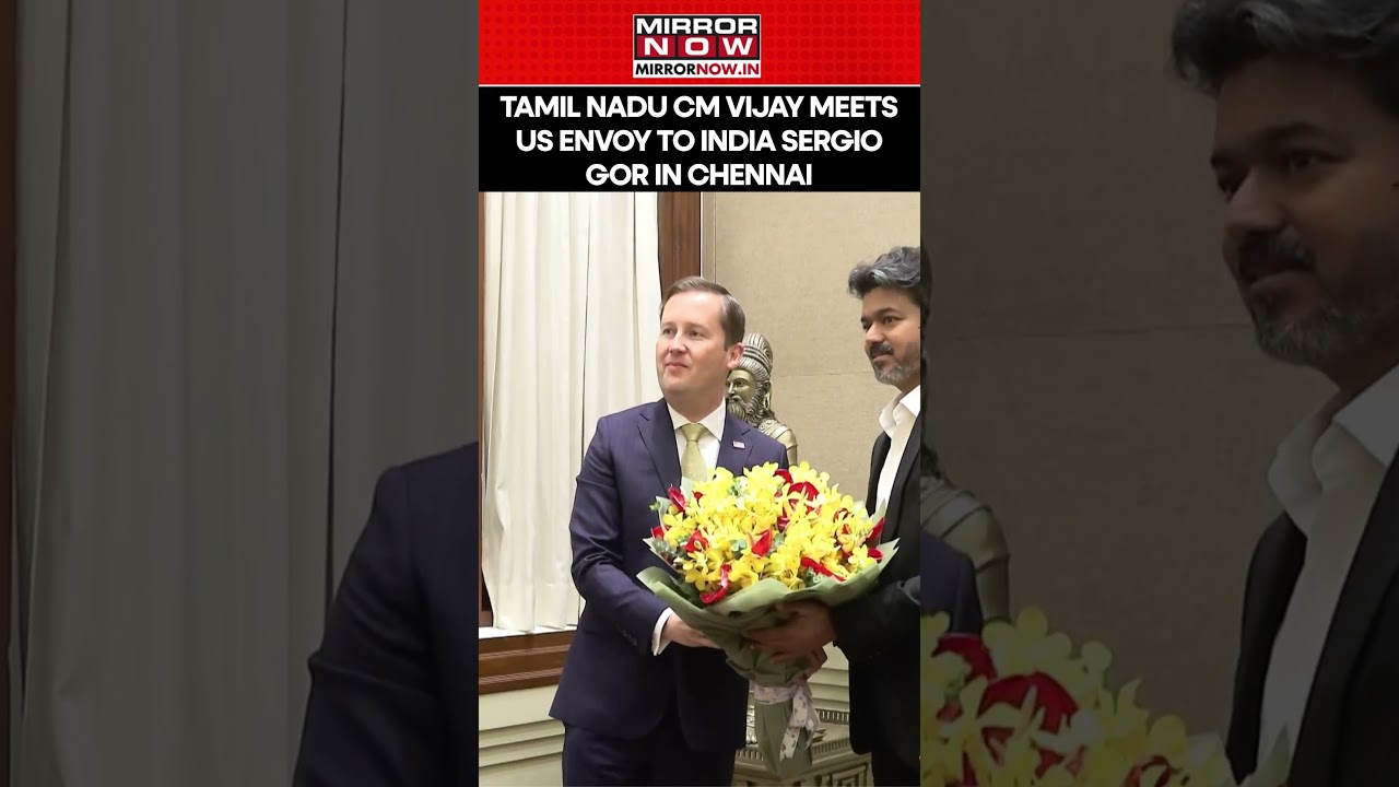 Tamil Nadu CM C Joseph Vijay Meets US Envoy To India Sergio Gor In Chennai #shorts #ytshorts