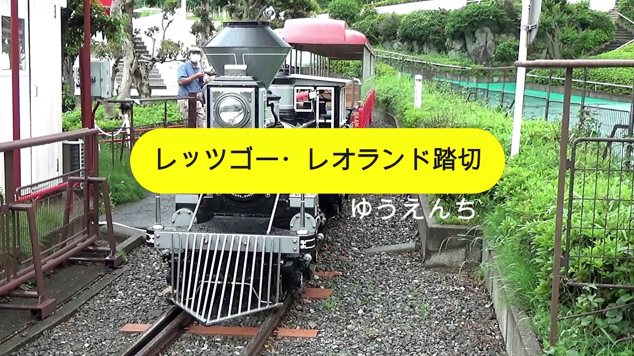 これも一応踏切でいいよね！レッツゴー・レオランド踏切　レオとライヤの夕日列車