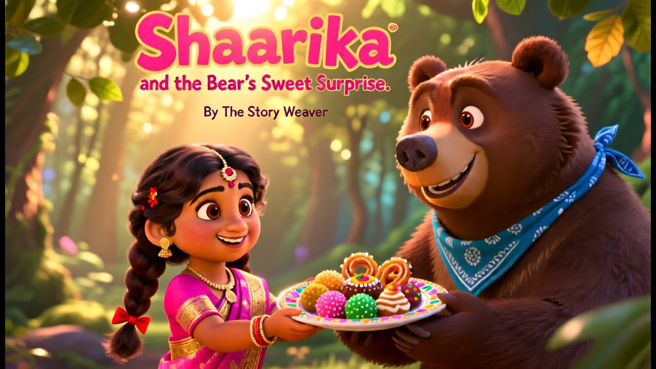 Shaarika & The Bear's Sweet Surprise 🍯: The BEST Bedtime Story About Sharing & Joy!