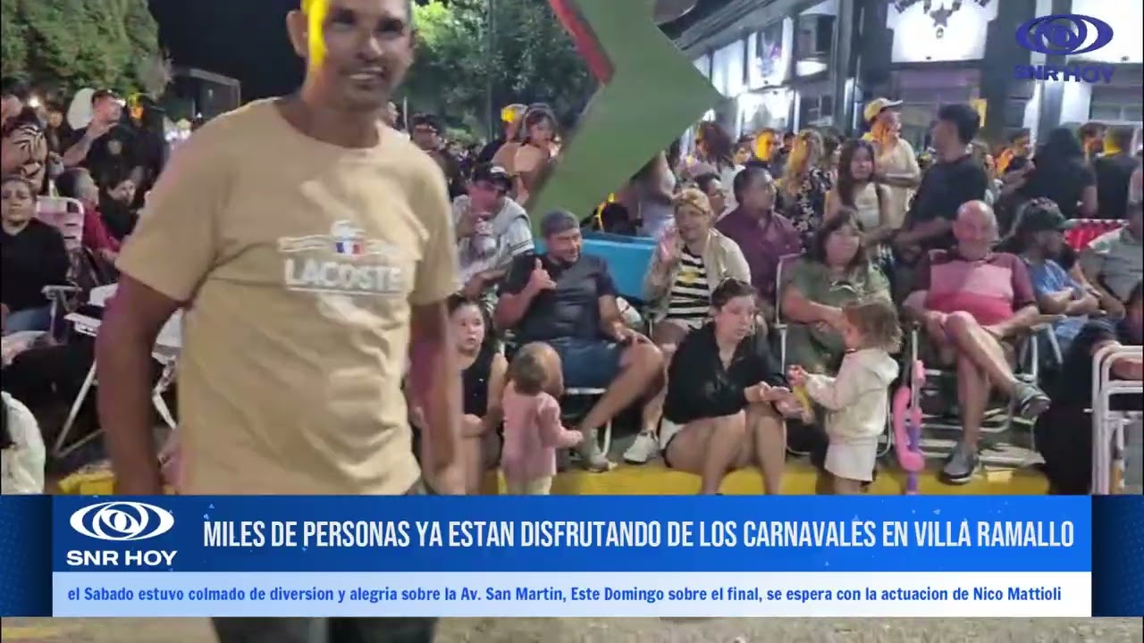 Miles de personas ya estan disfrutando de los carnavales en villa ramallo
