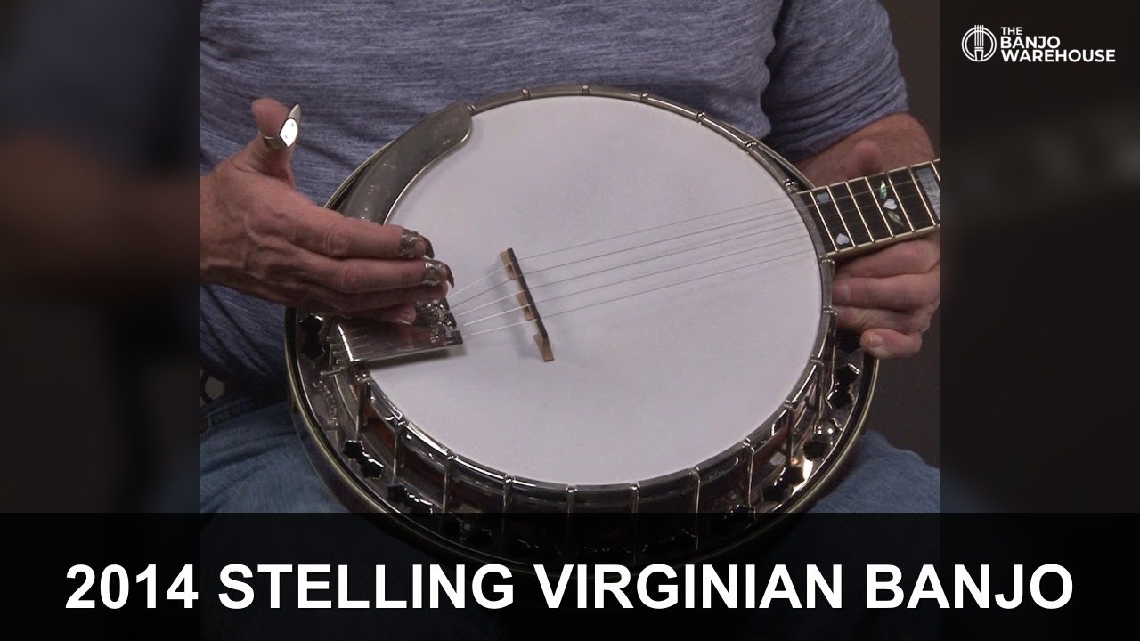 MINT 2014 Stelling Virginian 5 string Banjo $4495 BANJO WAREHOUSE B00295