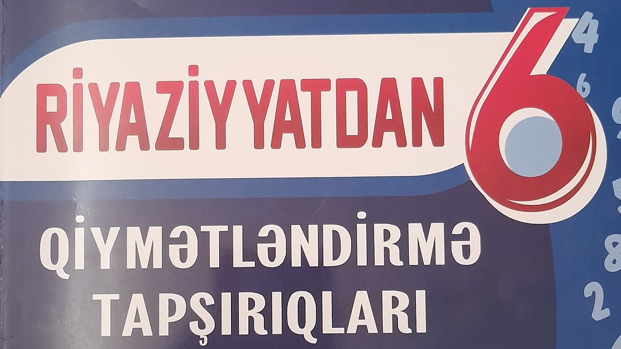 6- ci sinif riyaziyyat M.B.Namazov. Ədədin düz və tərs mütanasib hissələrə bölünməsi. A variantı