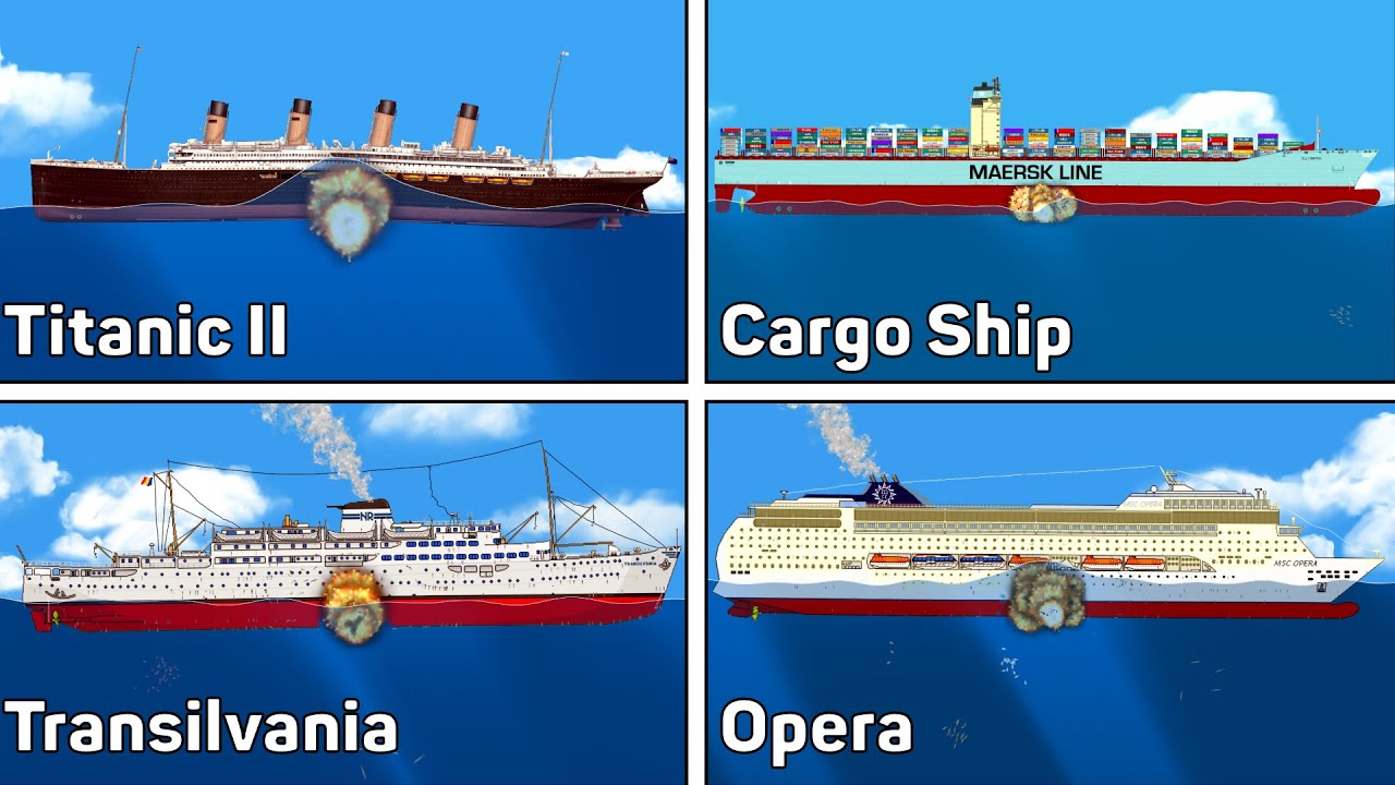 Bombs Sink Different Ships | Floating Sandbox