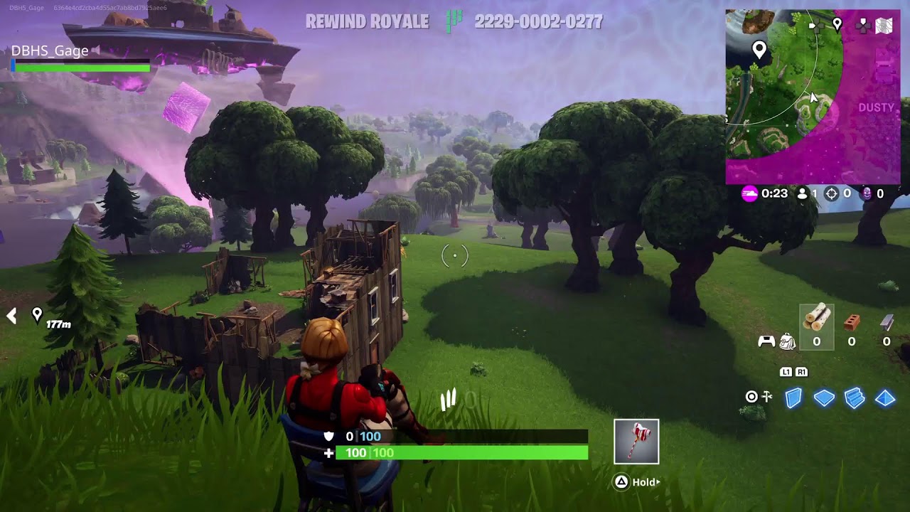 Fortnite Rewind Royale Dont Move Ranked Challenge 1 second = 1 RP Day 1 Sliver II