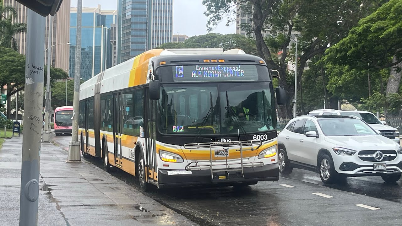 TheBus Honolulu Bus 6003 Route C CountryExpress! ALA MOANA CENTER