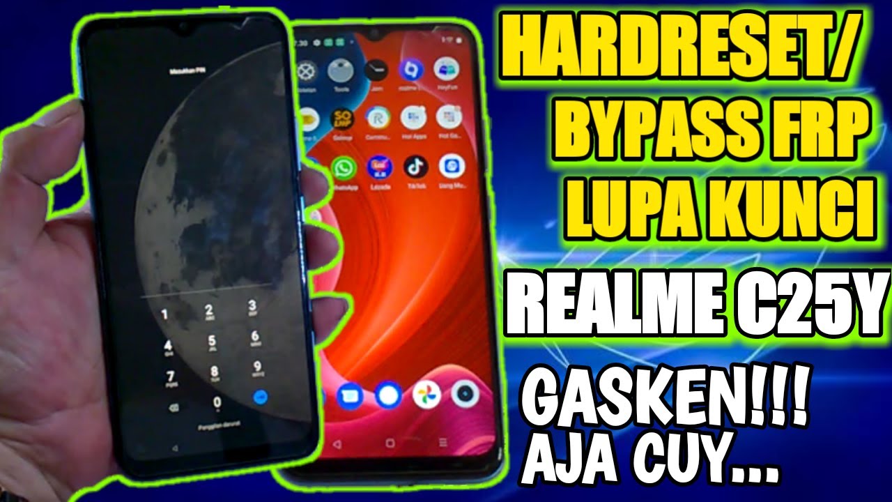 HARDRESET AND BYPASS FRP REALME C25Y‼️ LUPA POLA PIN SANDI‼️ JKS opreker handphone