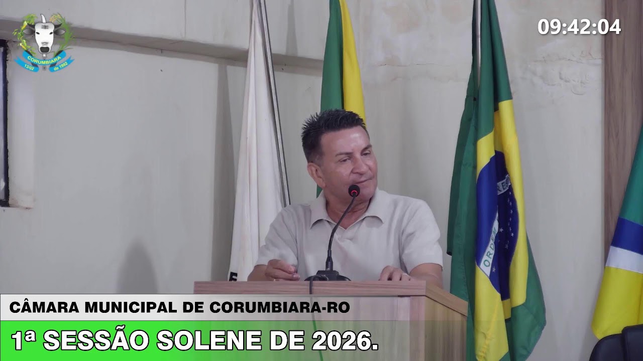 1ª SESSÃO SOLENE DE 2026. (Abertura dos trabalhos)